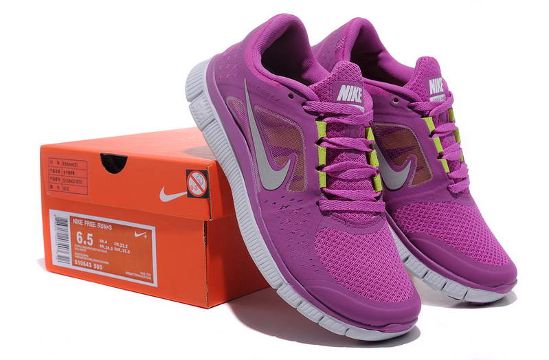 Nike Free run Womens Shoes 5.0 breathable Purple Gray (5)